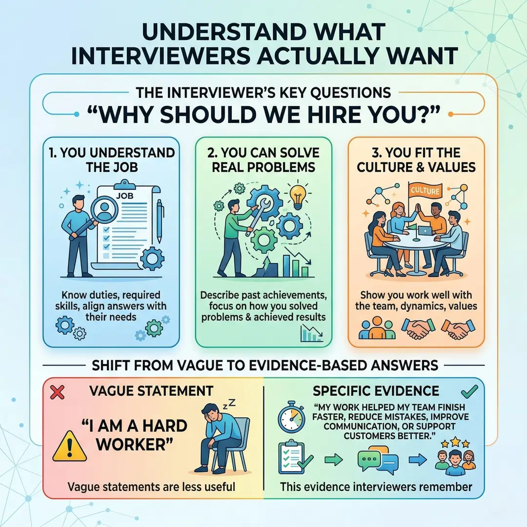 Understand What Interviewers Actually Want Understand What Interviewers Actually Want