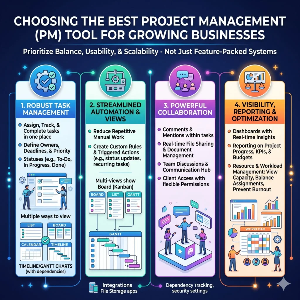 What Growing Businesses Should Look For in a Project Management Tool