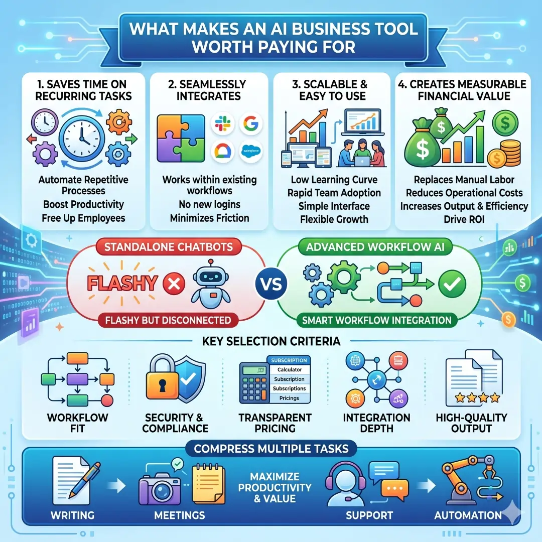 What Makes an AI Business Tool Worth Paying For What Makes an AI Business Tool Worth Paying For