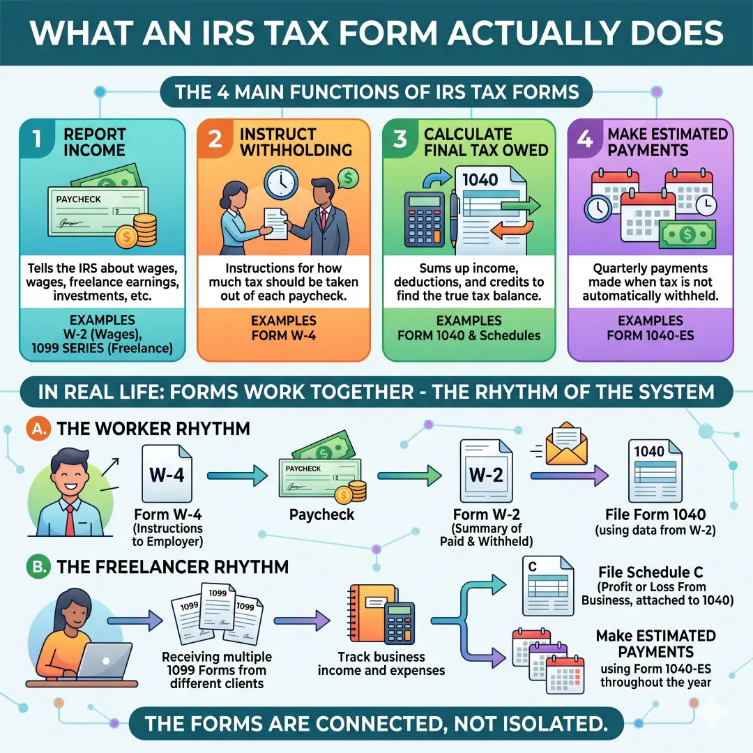 What an IRS tax form actually does