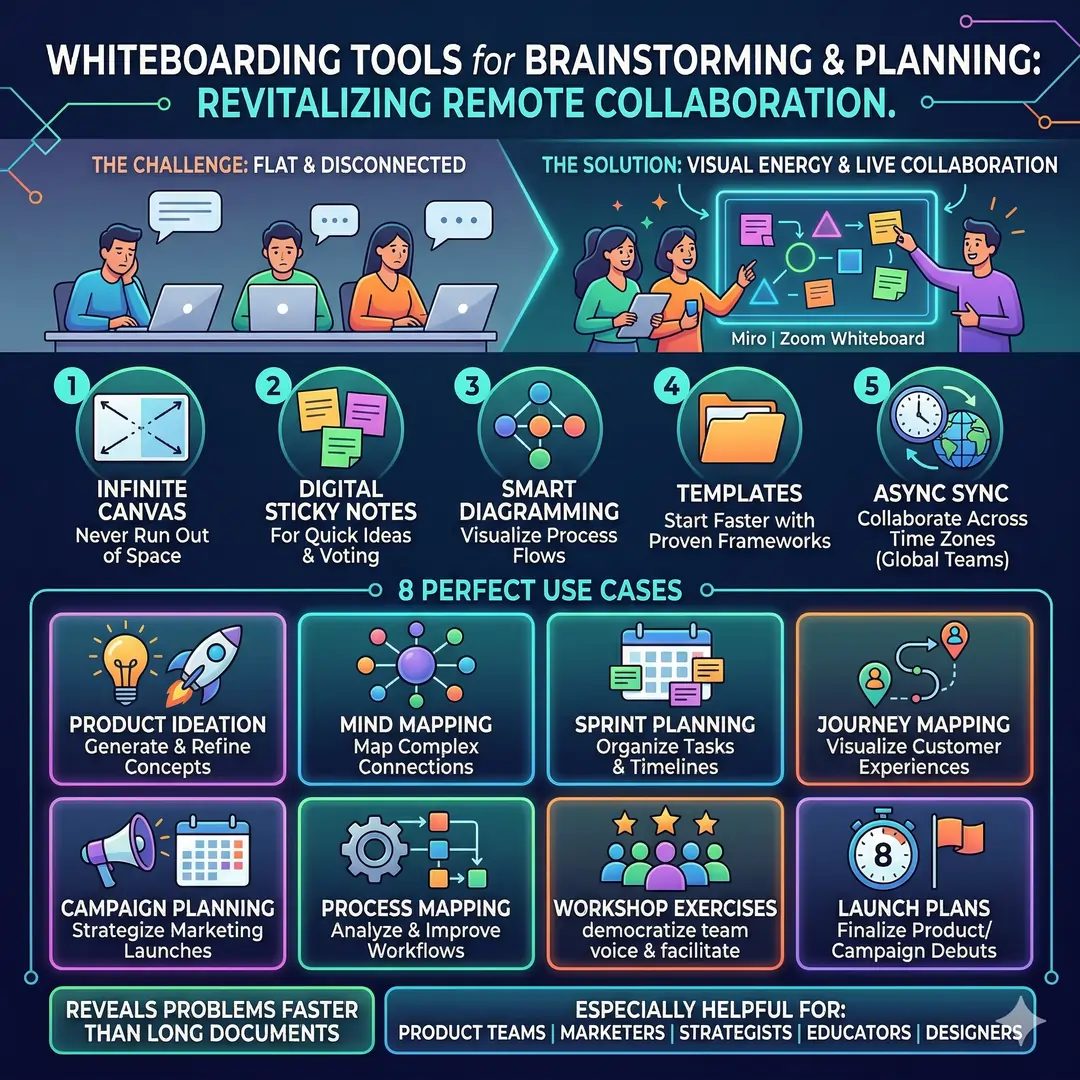 Whiteboarding Tools for Brainstorming and Planning