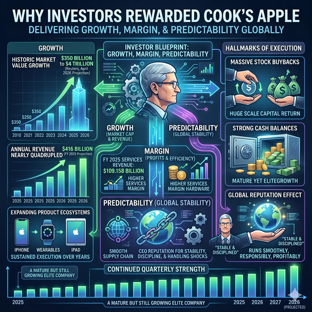 Why investors rewarded Cook’s Apple