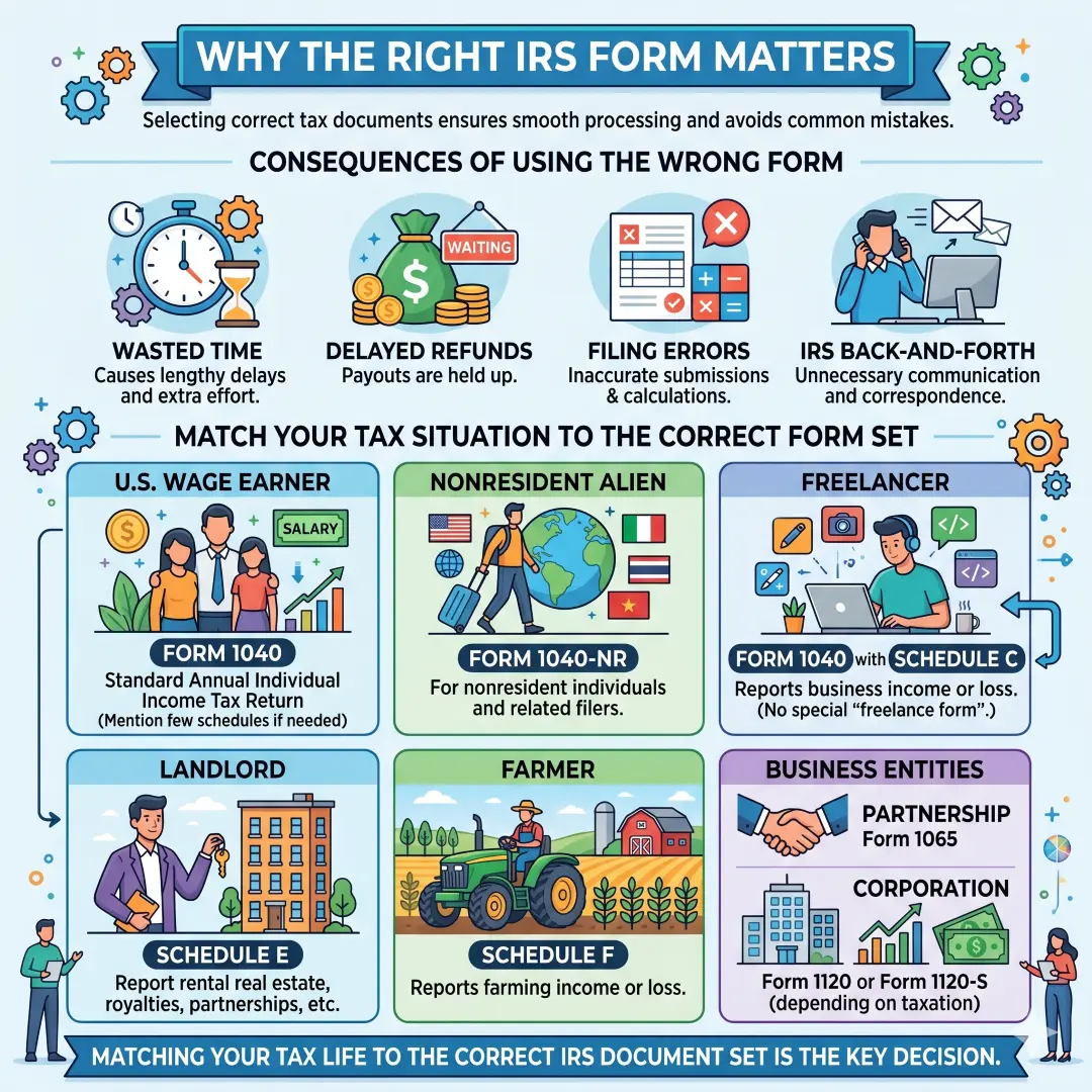 Why the right IRS form matters