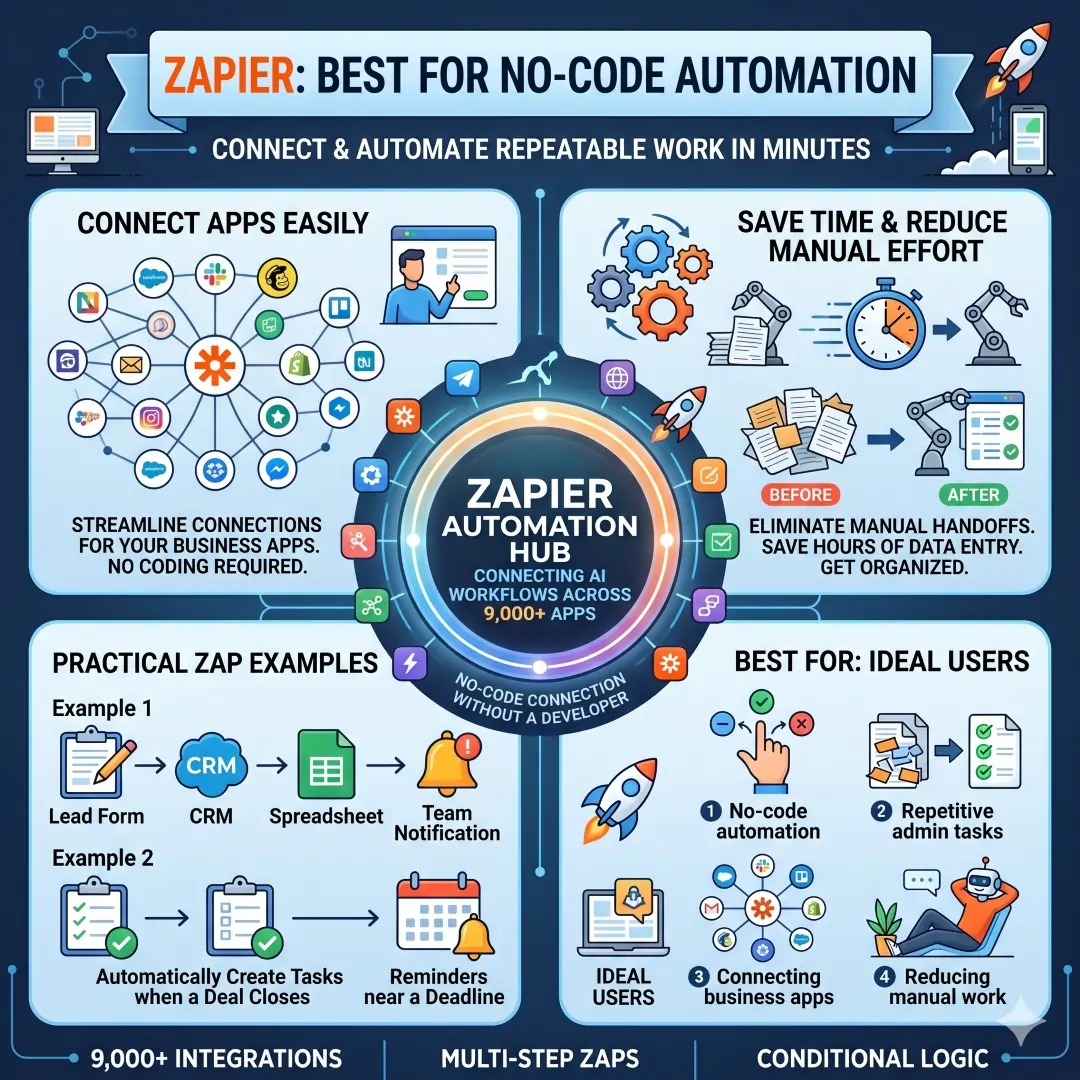 Zapier: Best for No-Code Automation
