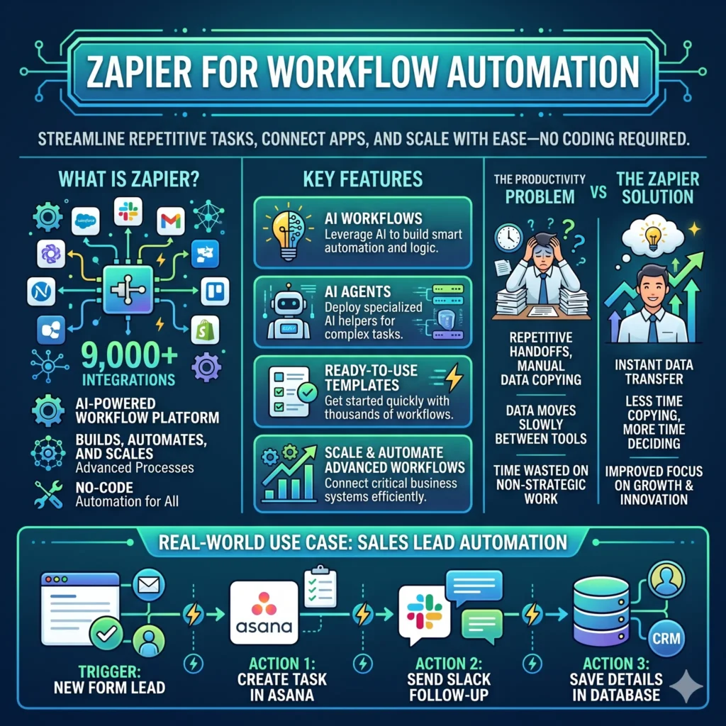 Zapier for workflow automation